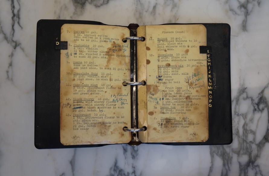 An original family recipe book