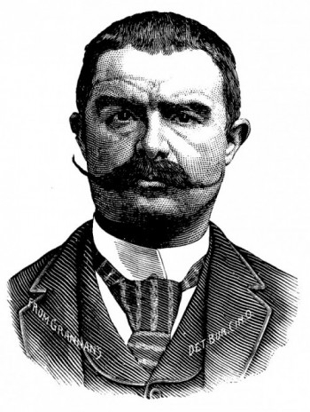 Portrait of Enrico Basante from Grannan's Pocket Gallery Of Noted Criminals Of The Present Day, by Grannan Detective Bureau Co. Published 1892