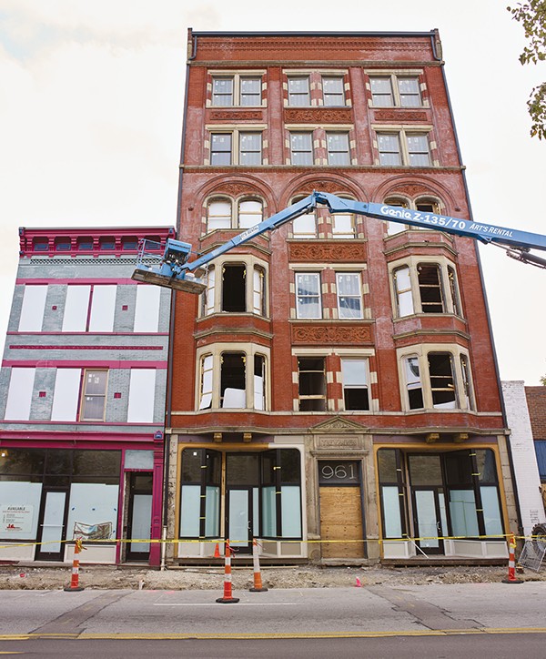 Construction is underway on Phase 1 of the Trevarren Flats project (two of the three buildings are shown here). 