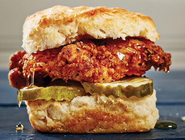 Fried Chicken Biscuit at Son of a Preacher Man, Photograph by Jeremy Kramer