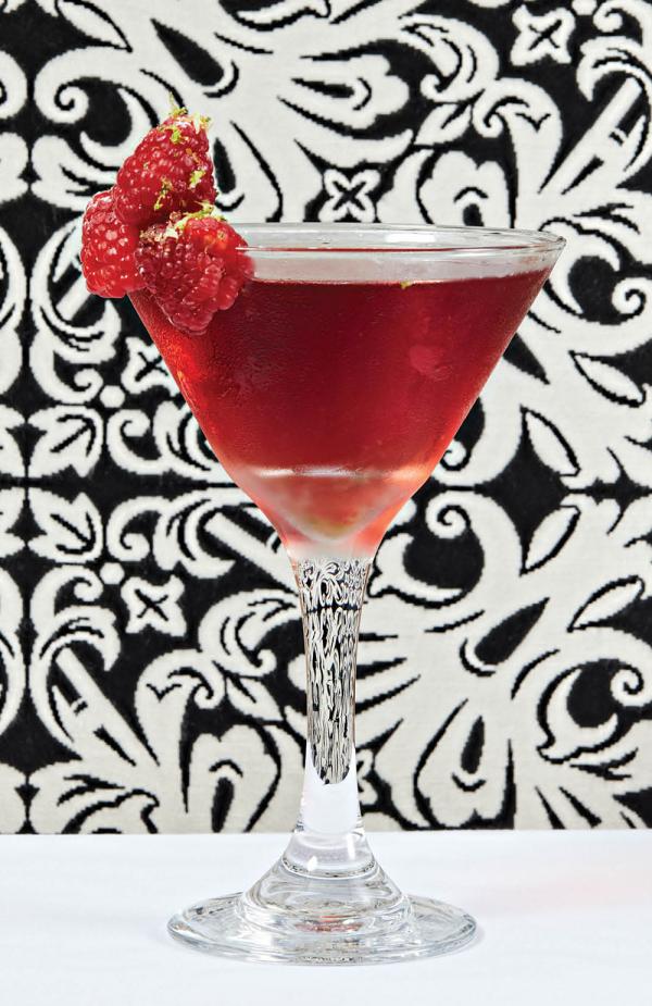 Pierre’s raspberry–infused martini