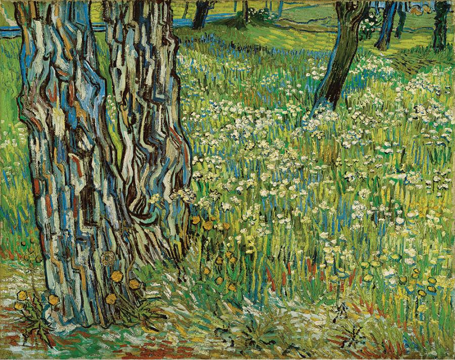Vincent van Gogh (1853–1890), Tree Trunks in the Grass